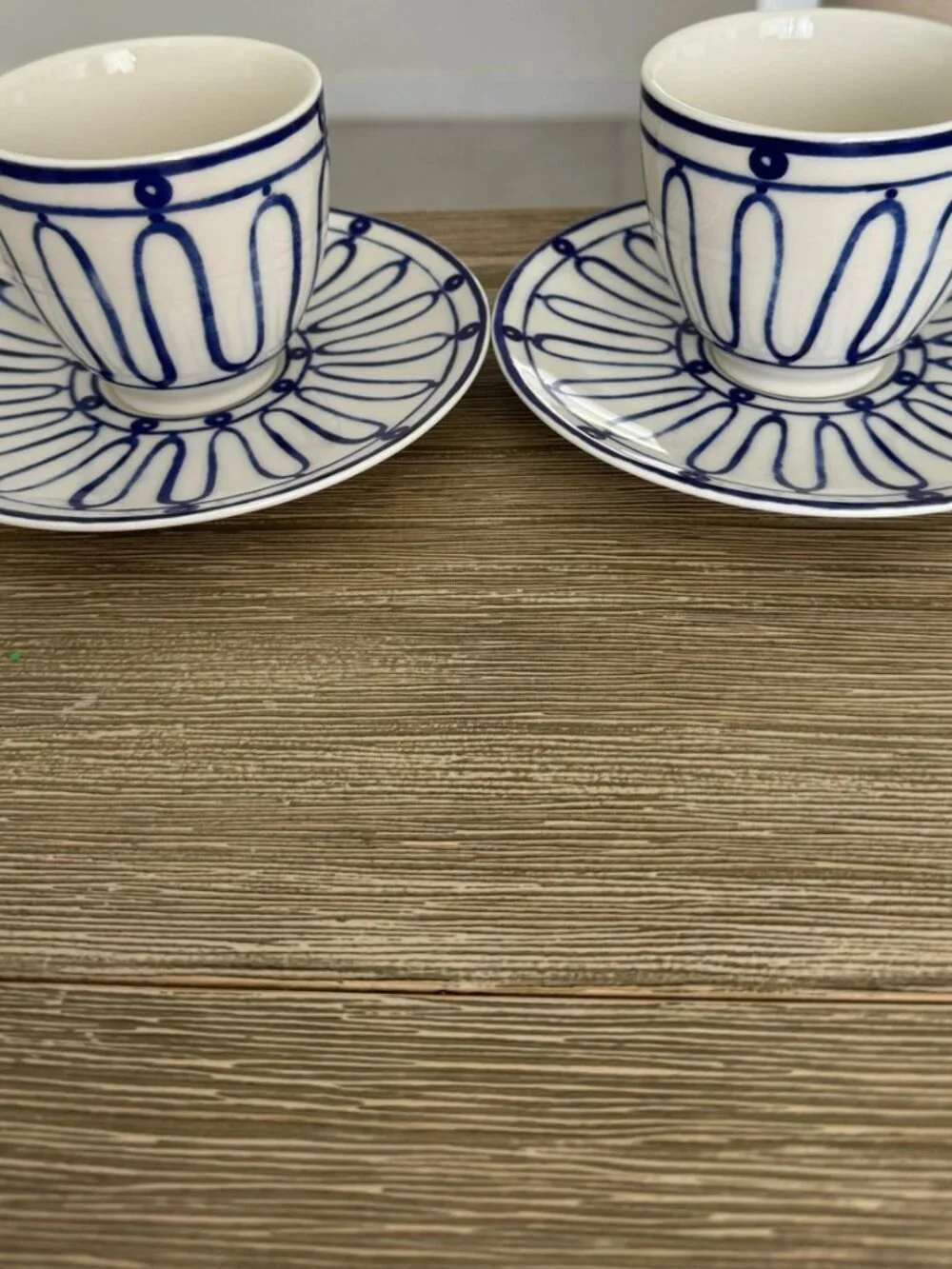 Themis Z Mixed Teacup & Saucer Lot - 7 Cups + 7 Saucers Fine Porcelain Greece